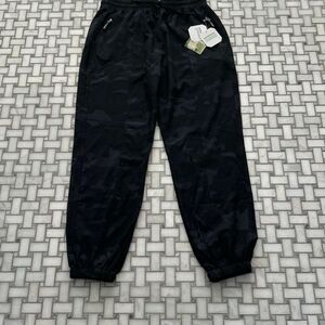 IBIN Black Camo Lightweight Cargo Joggers